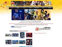 Tablet Screenshot of kilcodocostumes.com